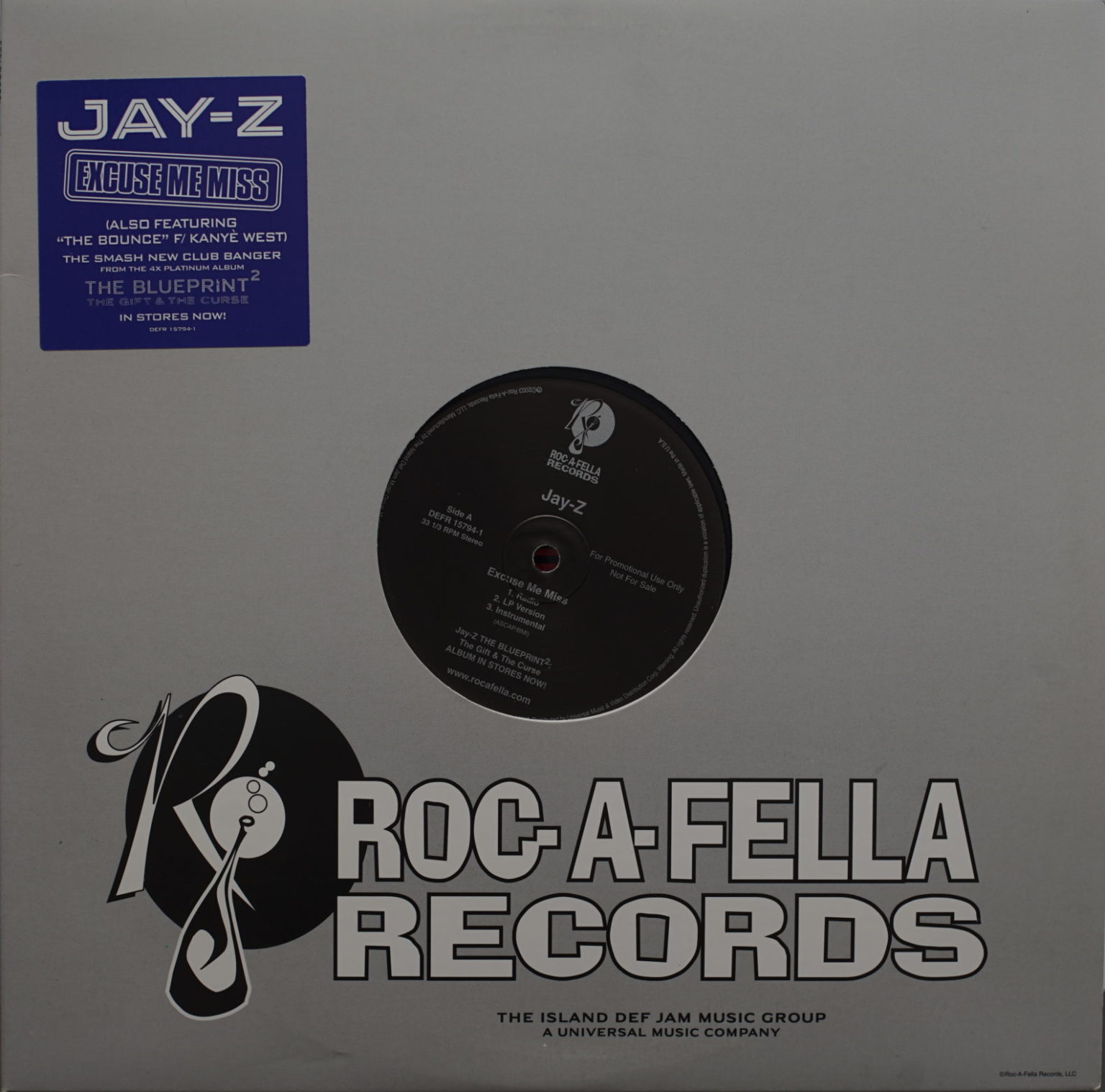 Jay-Z ‎- Excuse Me Miss (prod. The Neptunes) / The Bounce (ft