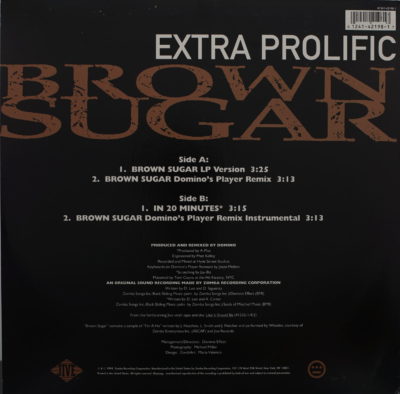 Extra Prolific ‎– Brown Sugar