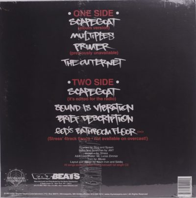 Atmosphere - Overcast (EP) Back Cover