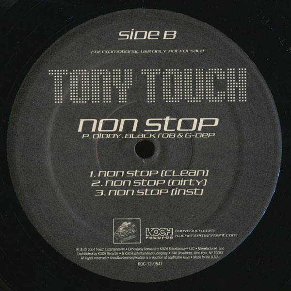 Tony Touch - Dimelo (ft. Doo Wop) / Non Stop (ft. P. Diddy, Black Rob & G-Dep)